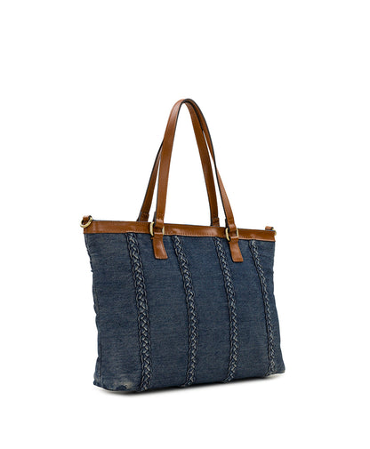 Patricia Nash Nadine Tote Satchel - Denim Stonewashed