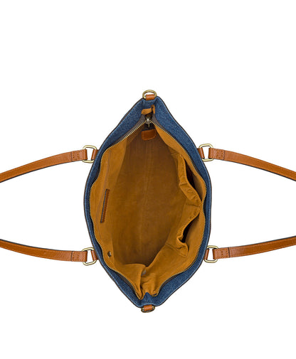 Patricia Nash Nadine Tote Satchel - Denim Stonewashed