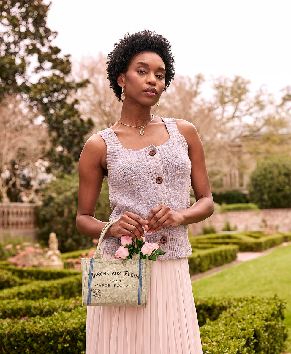 Patricia Nash Mini Parisian Market Tote Crossbody - Specialty Woven