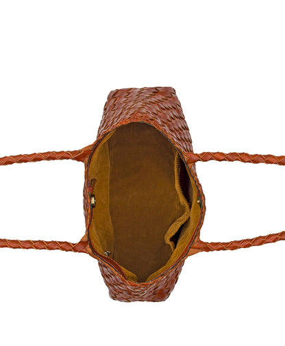Patricia Nash Violaine Satchel - Hand Stained Woven