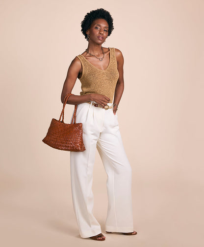 Patricia Nash Violaine Satchel - Hand Stained Woven
