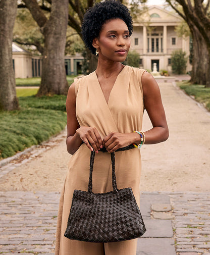 Patricia Nash Violaine Satchel - Hand Stained Woven