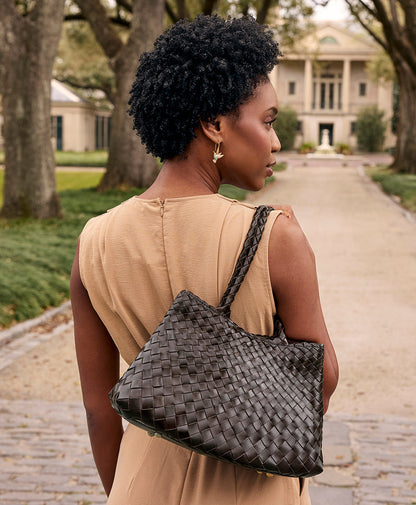 Patricia Nash Violaine Satchel - Hand Stained Woven