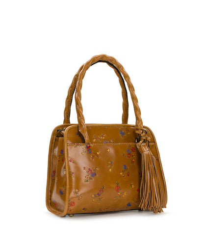 Patricia Nash Paris Satchel - Fleur de Jardin Embossed