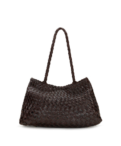 Patricia Nash Cheri Large Satchel - Hand Stained Woven
