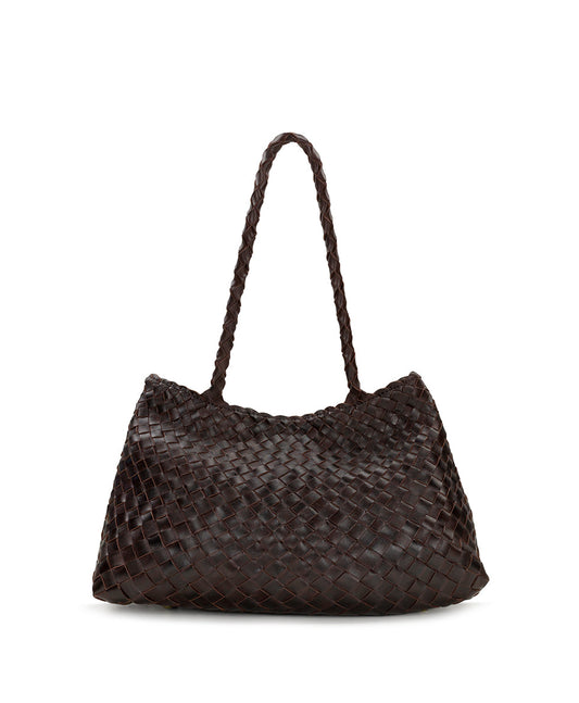 Patricia Nash Cheri Large Satchel - Hand Stained Woven