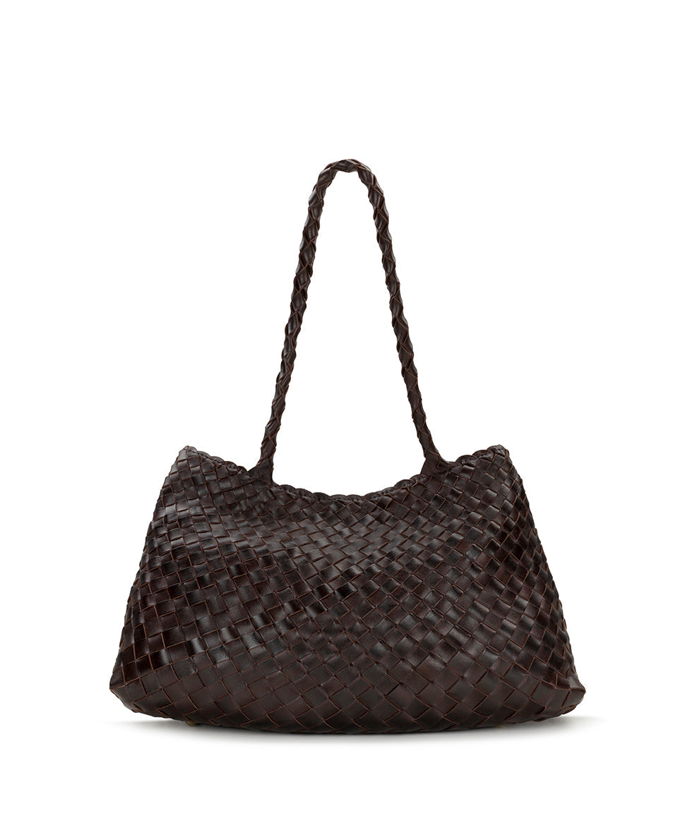 Patricia Nash Cheri Large Satchel - Hand Stained Woven