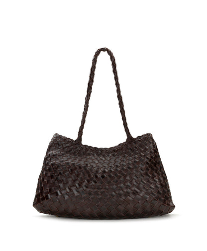 Patricia Nash Cheri Large Satchel - Hand Stained Woven