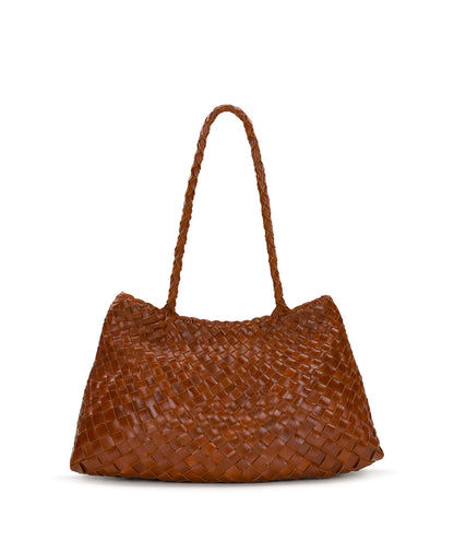 Patricia Nash Cheri Large Satchel - Hand Stained Woven