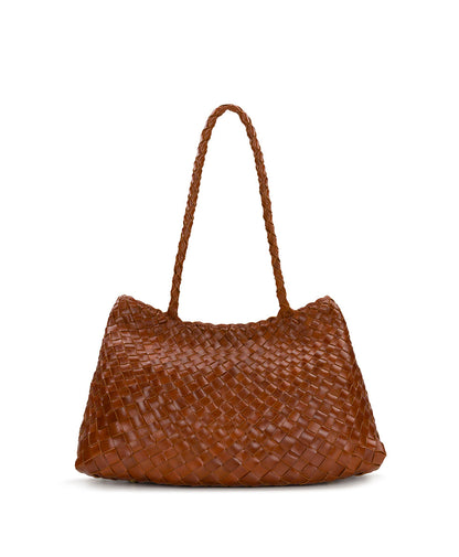 Patricia Nash Cheri Large Satchel - Hand Stained Woven