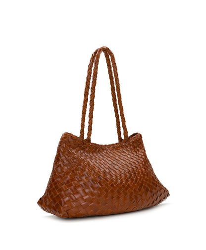 Patricia Nash Cheri Large Satchel - Hand Stained Woven