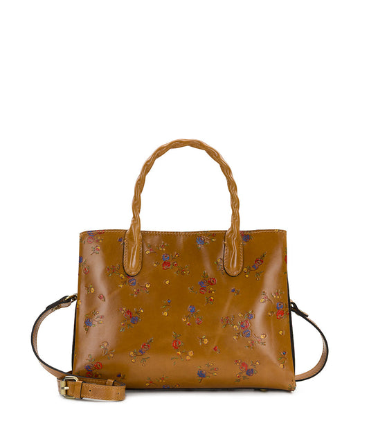 Patricia Nash Genovese Satchel - Fleur de Jardin Embossed