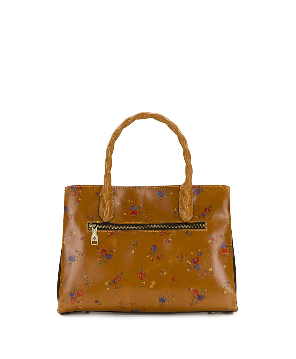 Patricia Nash Genovese Satchel - Fleur de Jardin Embossed