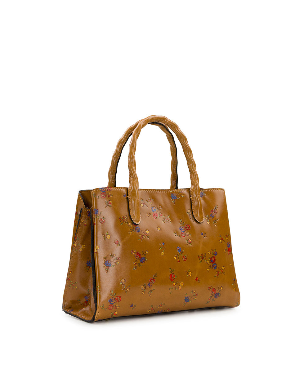 Patricia Nash Genovese Satchel - Fleur de Jardin Embossed
