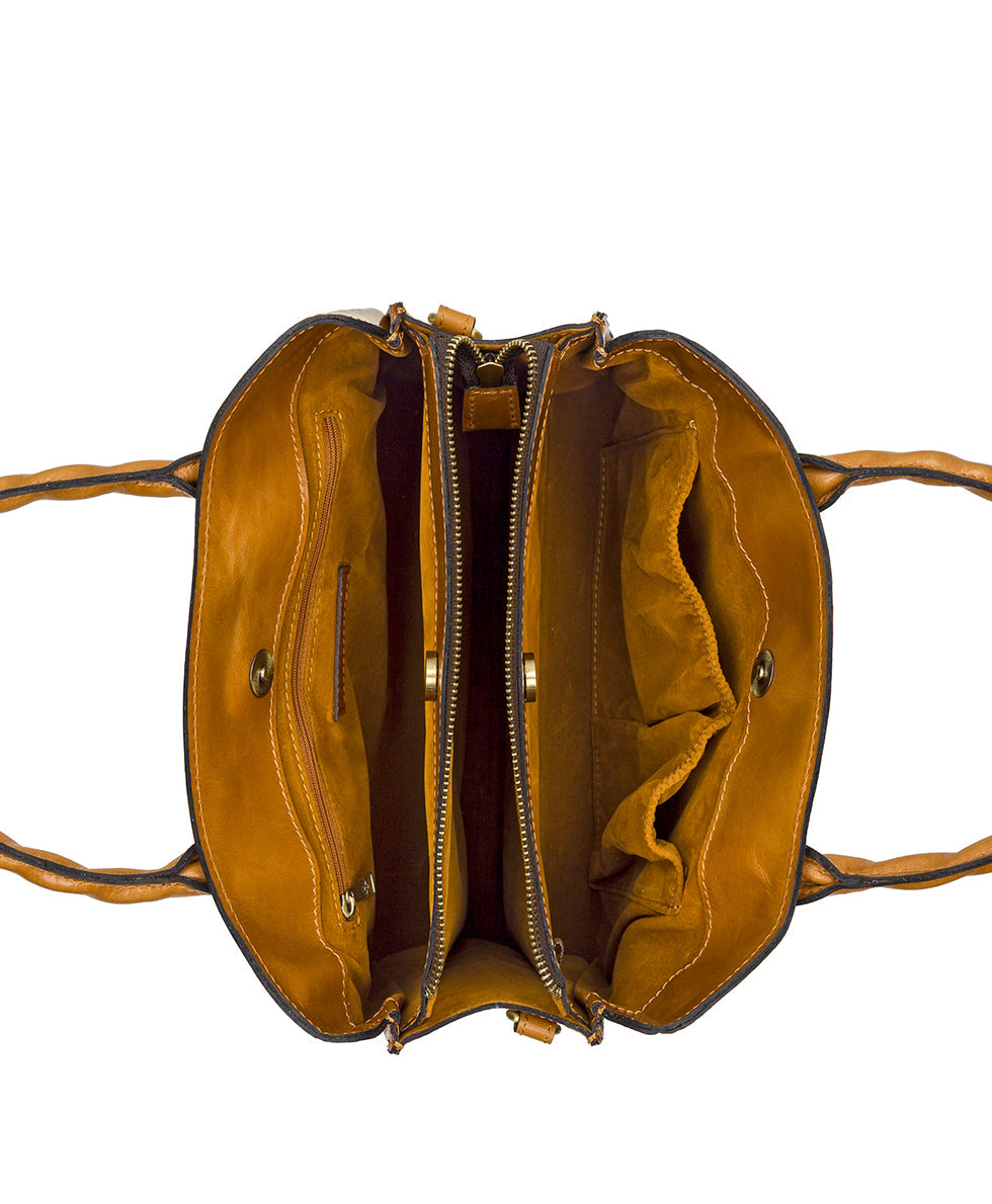 Patricia Nash Genovese Satchel - Fleur de Jardin Embossed