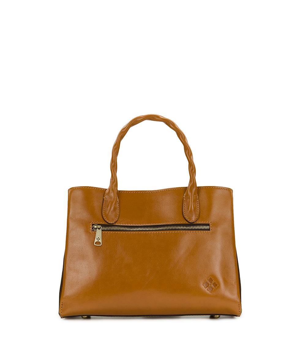 Patricia Nash Genovese Satchel - Vintage Veg Tan Rose Tooled