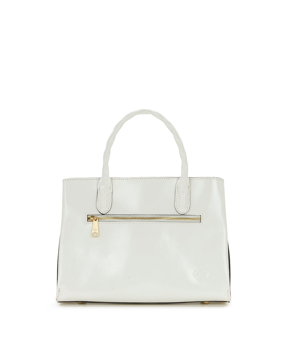 Patricia Nash Genovese Satchel - Vintage Veg Tan Rose Tooled