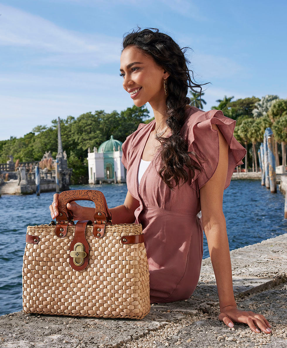 Patricia Nash Valpiana Satchel - Specialty Woven
