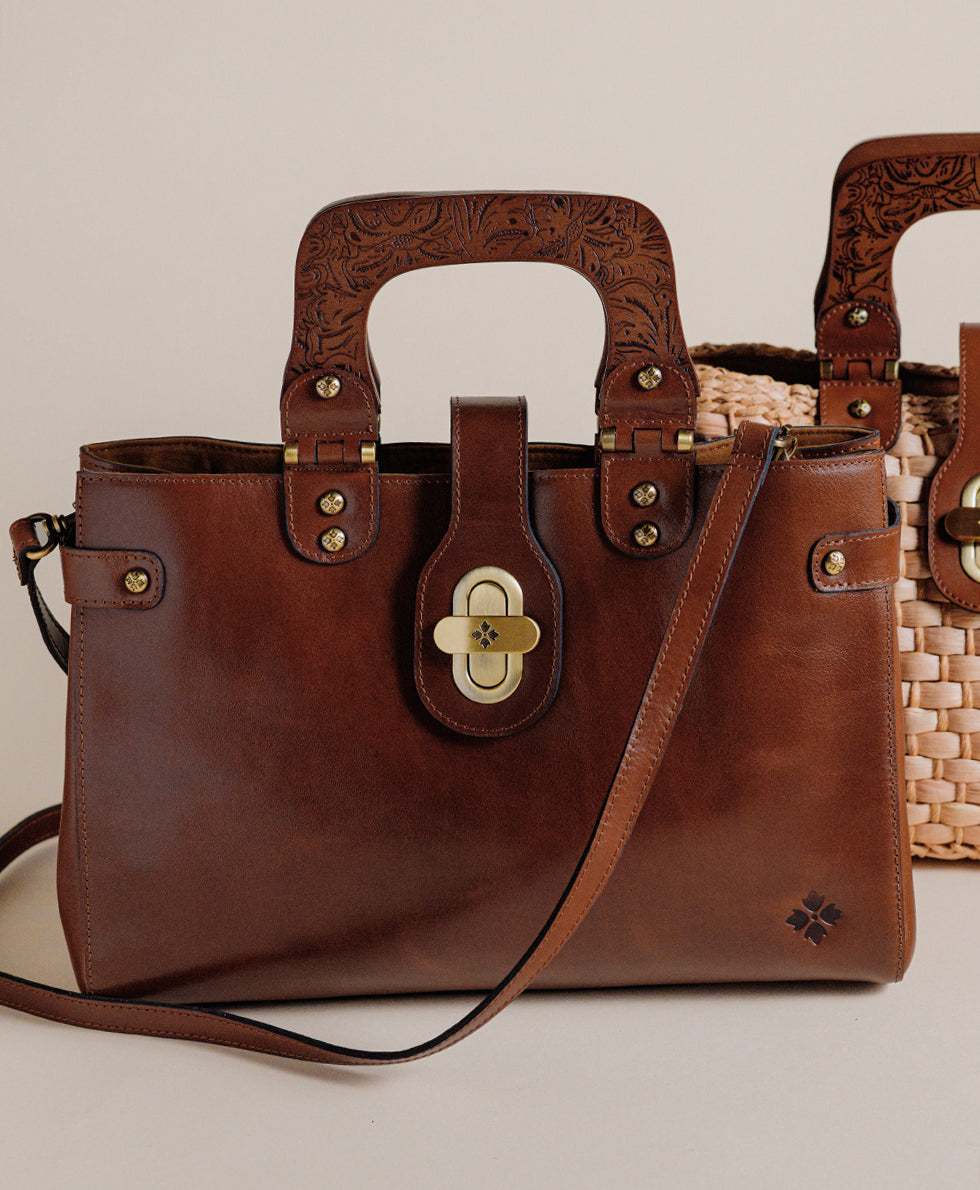 Patricia Nash Sancia Satchel - Vintage Distressed
