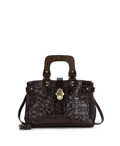 Patricia Nash Sancia Woven Satchel - Vintage Distressed Woven