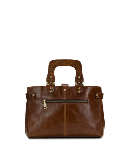 Patricia Nash Sancia Woven Satchel - Vintage Distressed Woven