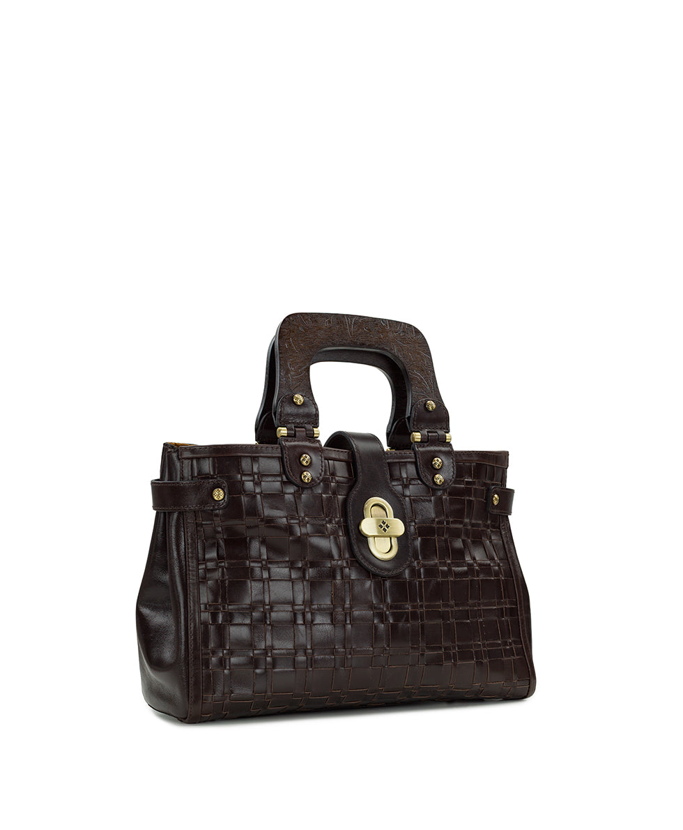 Patricia Nash Sancia Woven Satchel - Vintage Distressed Woven