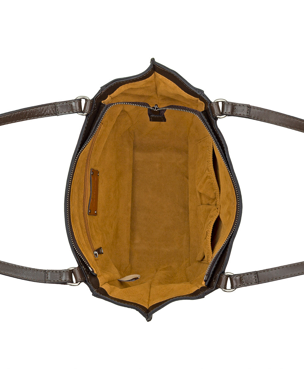 Patricia Nash Cassola Satchel - Vintage Distressed Leather