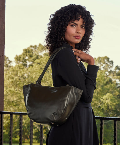 Patricia Nash Cassola Satchel - Vintage Distressed Leather
