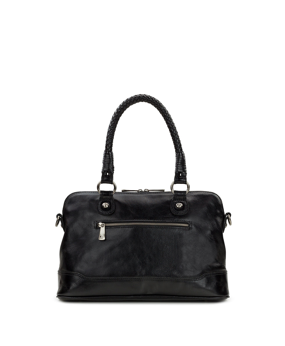 Patricia Nash Augusta Satchel - Discovery Collection — Vintage Distressed Woven Leat