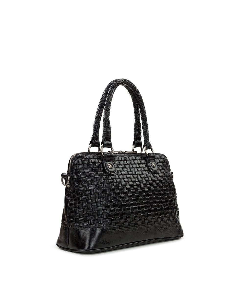 Patricia Nash Augusta Satchel - Discovery Collection — Vintage Distressed Woven Leat
