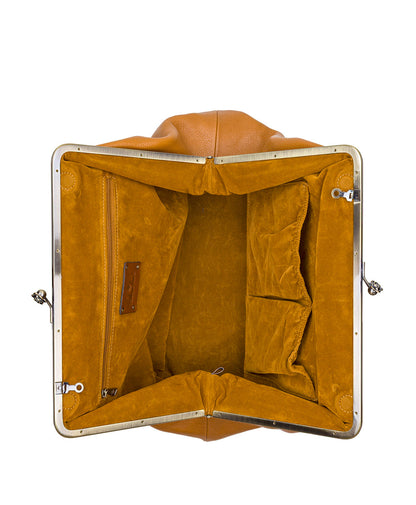 Patricia Nash Serafina Large Frame Bag - Rugged Natural Grain