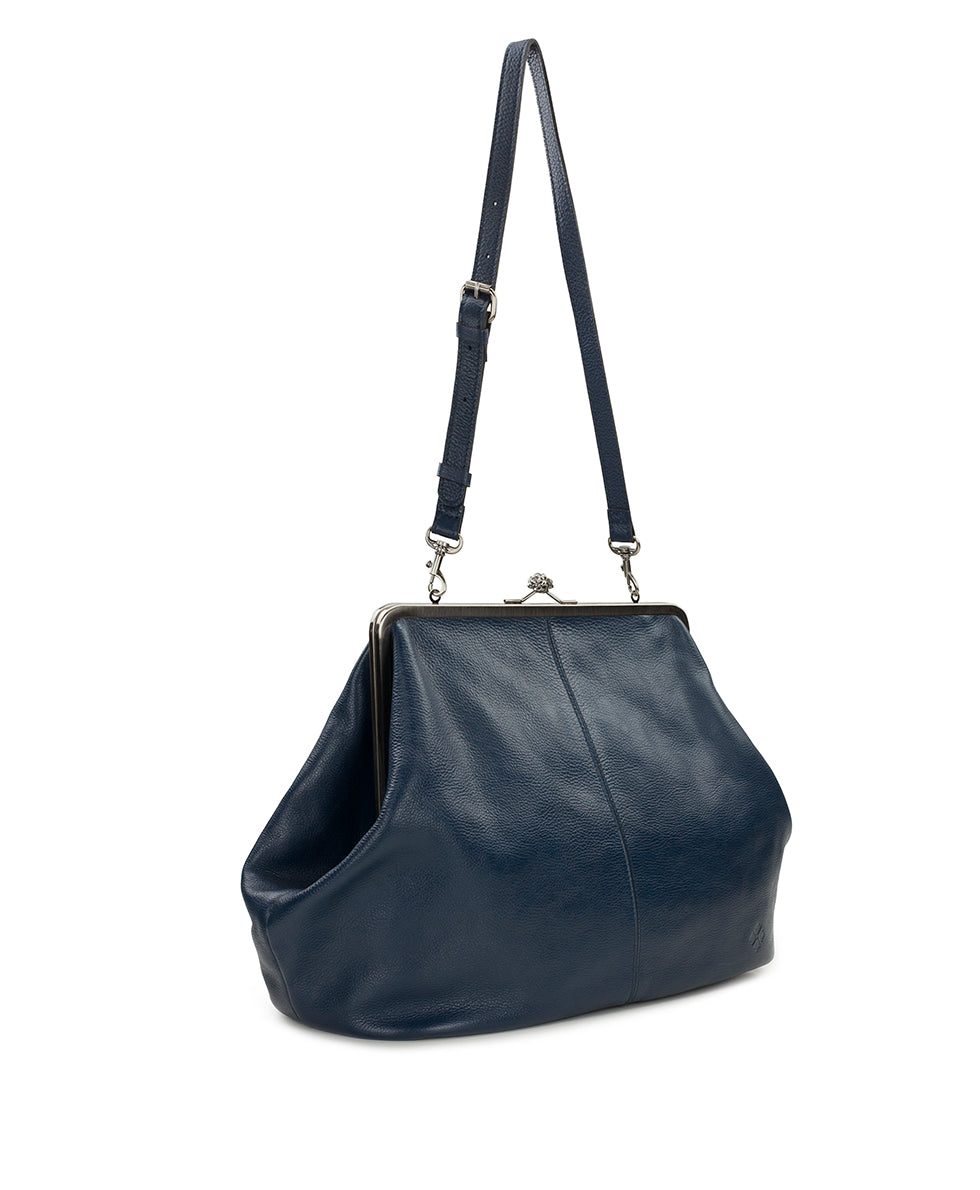 Patricia Nash Serafina Large Frame Bag - Rugged Natural Grain