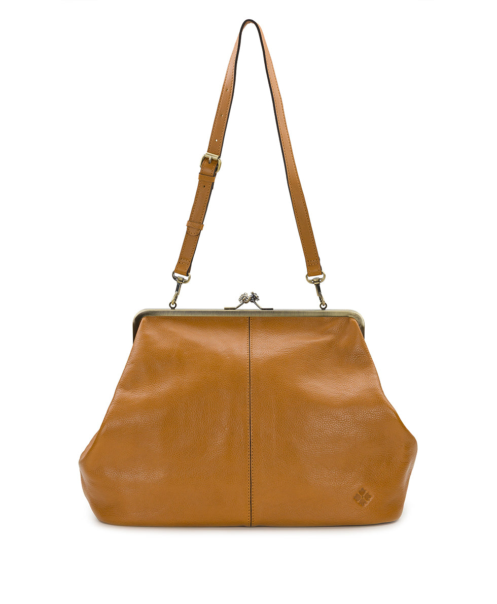 Patricia Nash Serafina Large Frame Bag - Rugged Natural Grain