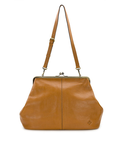 Patricia Nash Serafina Large Frame Bag - Rugged Natural Grain