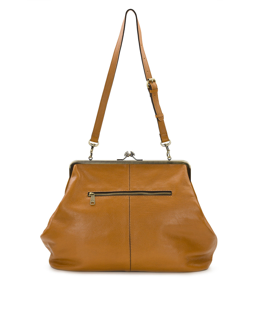Patricia Nash Serafina Large Frame Bag - Rugged Natural Grain