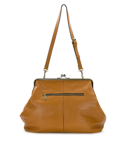 Patricia Nash Serafina Large Frame Bag - Rugged Natural Grain