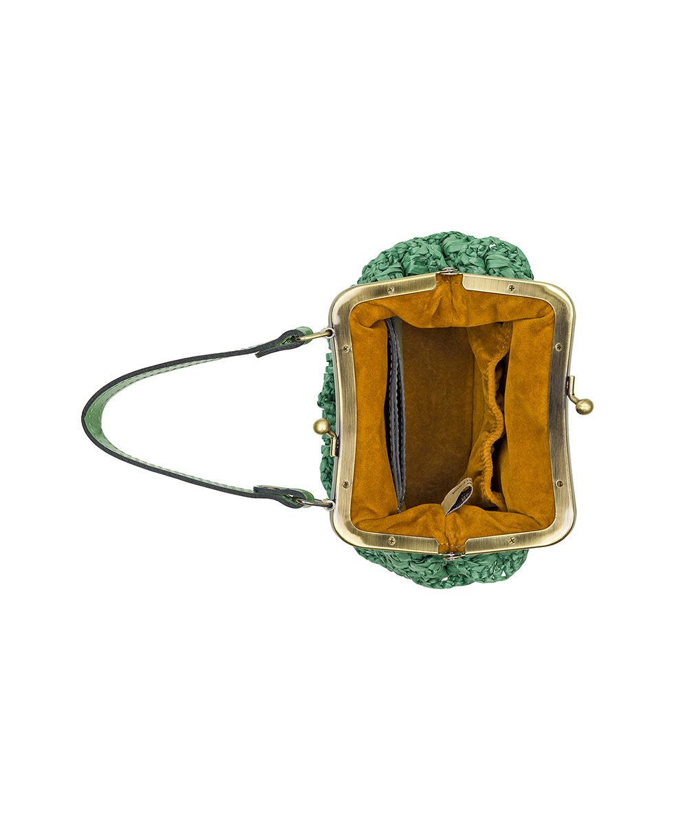 Patricia Nash Mini Laureana Chain Crossbody - Scalloped Raffia