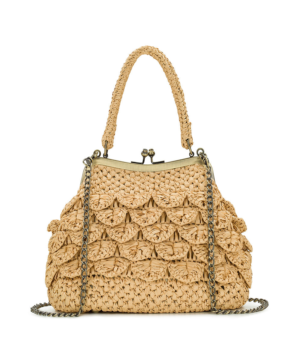Patricia Nash Laureana Frame - Scalloped Raffia
