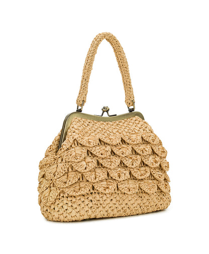 Patricia Nash Laureana Frame - Scalloped Raffia