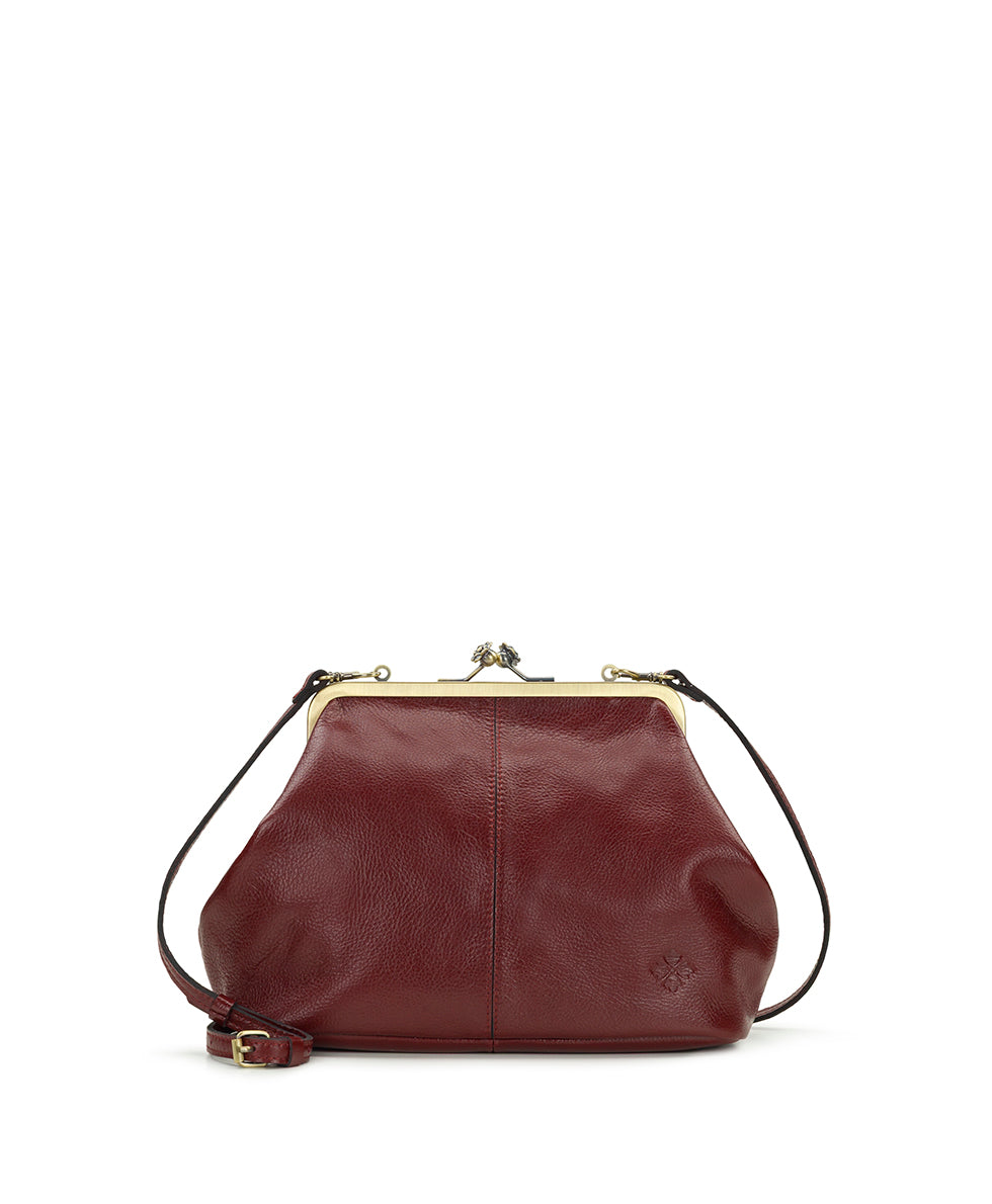 Patricia Nash Sofia Frame Crossbody - Rugged Natural Grain