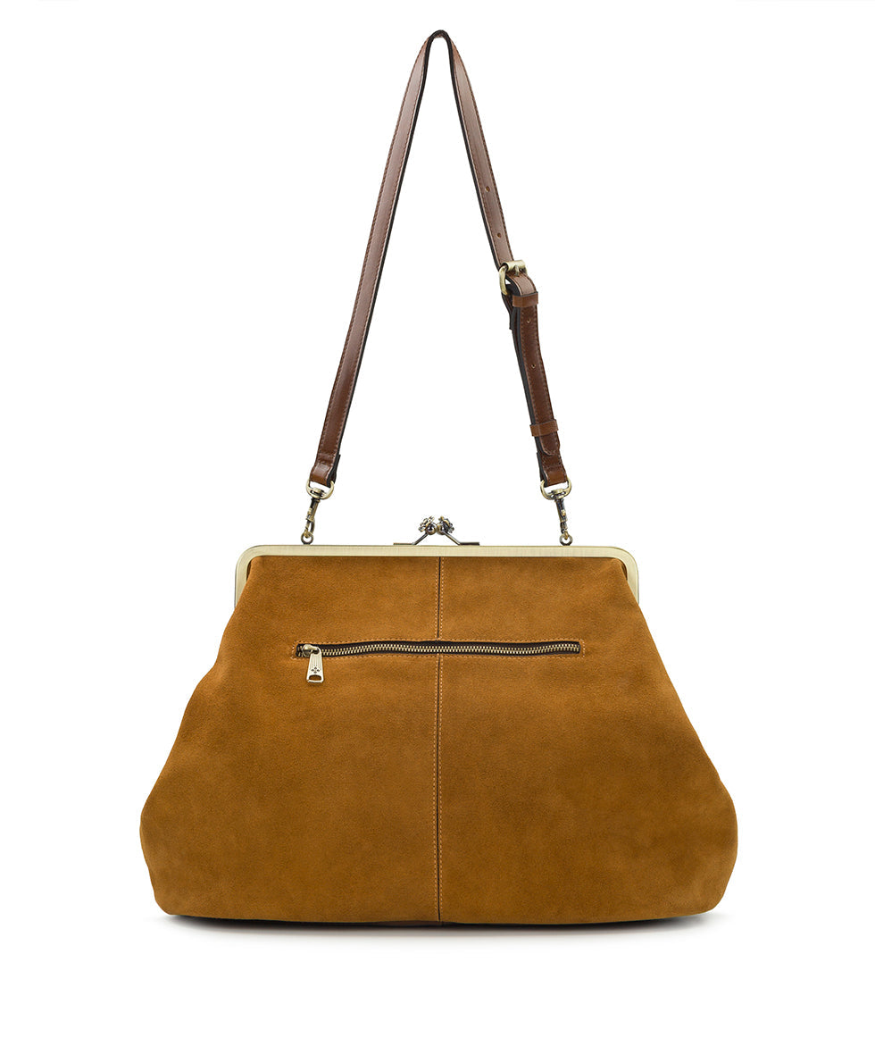 Patricia Nash Serafina Large Frame Bag - Suede