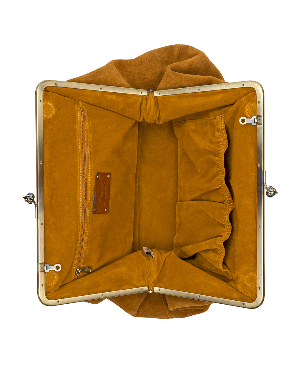 Patricia Nash Serafina Large Frame Bag - Suede