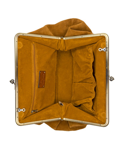 Patricia Nash Serafina Large Frame Bag - Suede