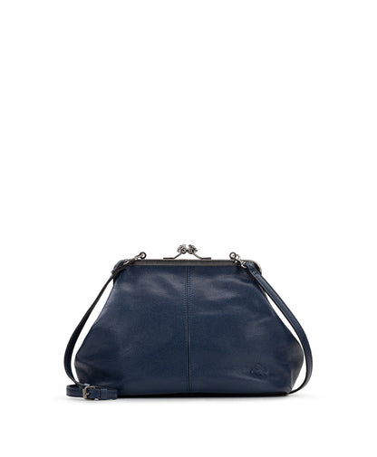 Patricia Nash Sofia Frame Crossbody - Rugged Natural Grain Leather