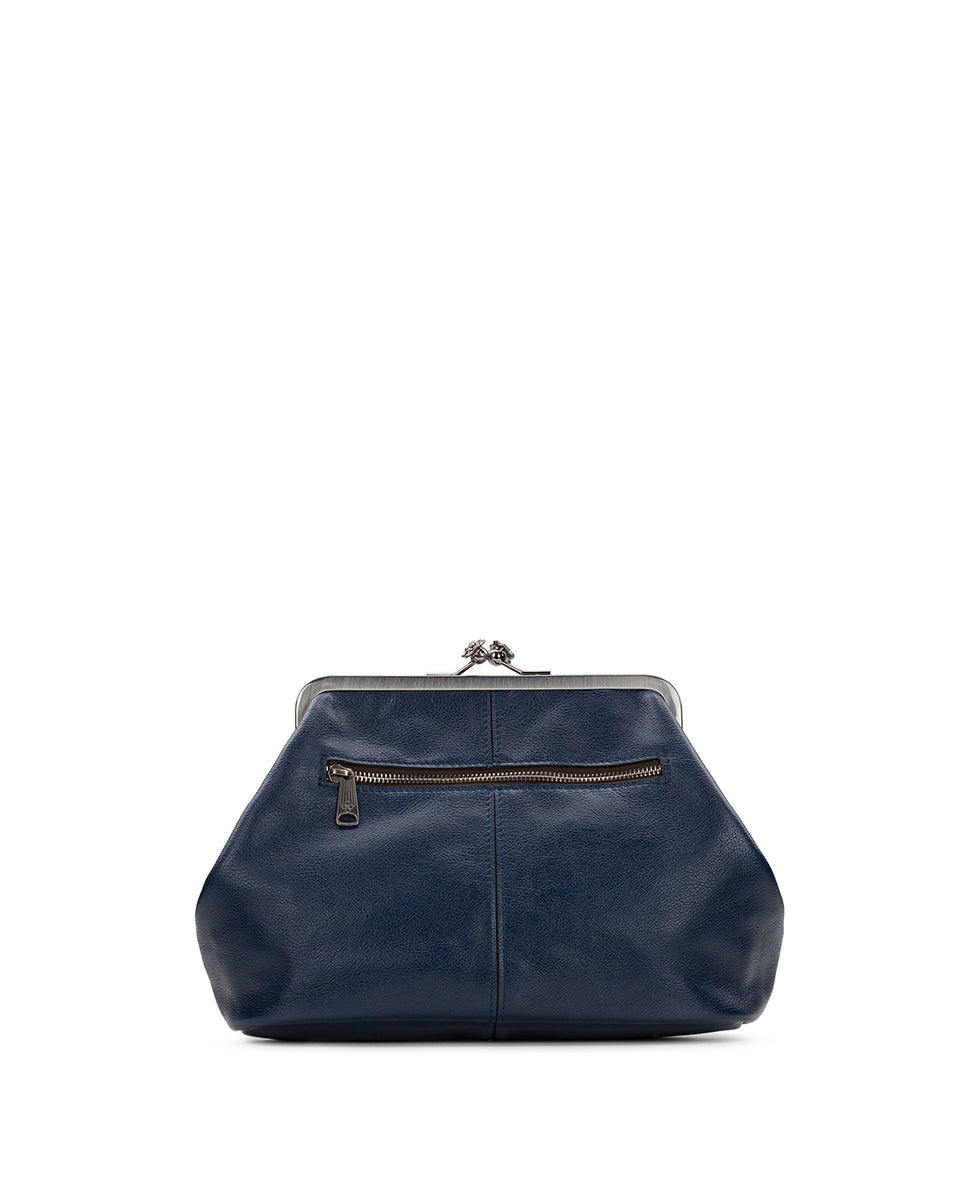 Patricia Nash Sofia Frame Crossbody - Rugged Natural Grain Leather