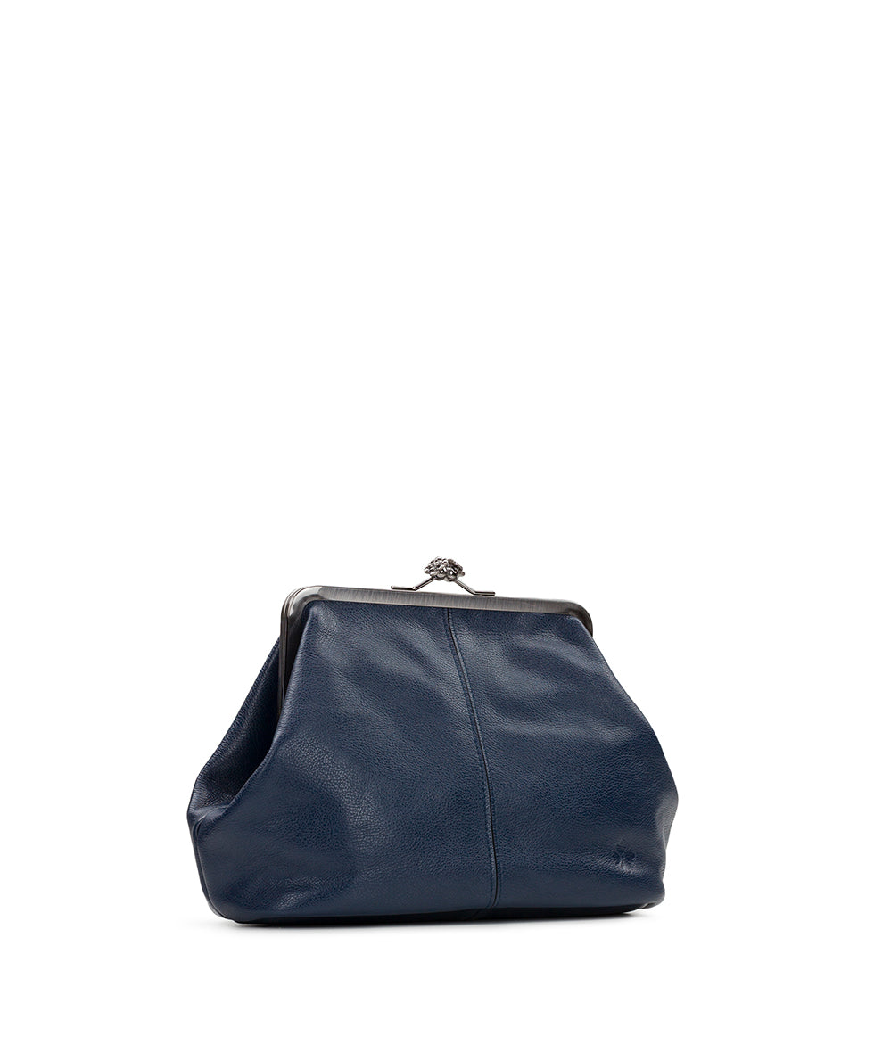 Patricia Nash Sofia Frame Crossbody - Rugged Natural Grain Leather