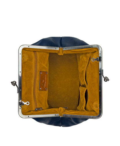 Patricia Nash Sofia Frame Crossbody - Rugged Natural Grain Leather