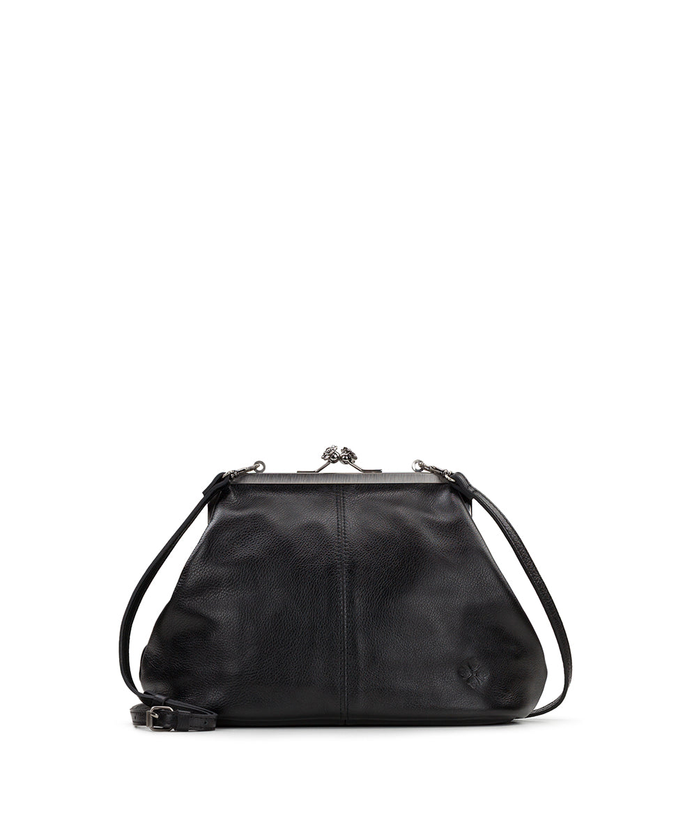 Patricia Nash Sofia Frame Crossbody - Rugged Natural Grain Leather