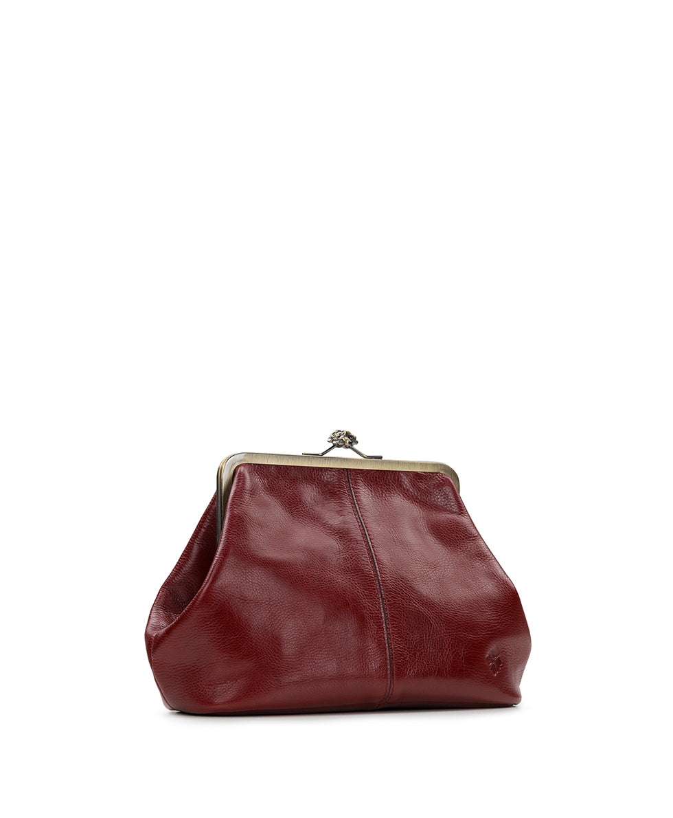 Patricia Nash Sofia Frame Crossbody - Rugged Natural Grain Leather