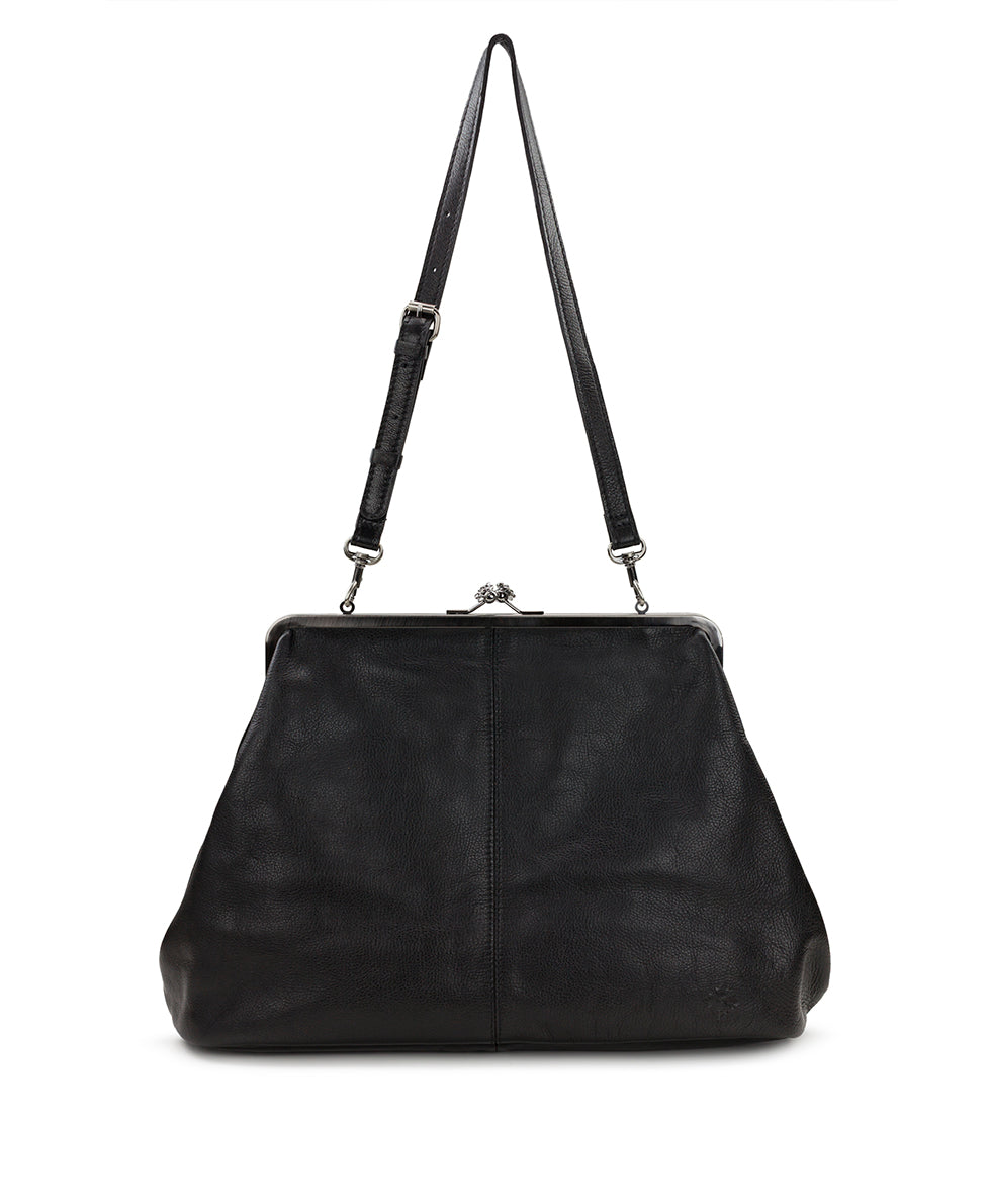 Patricia Nash Serafina Large Frame Bag - Rugged Natural Grain Leather